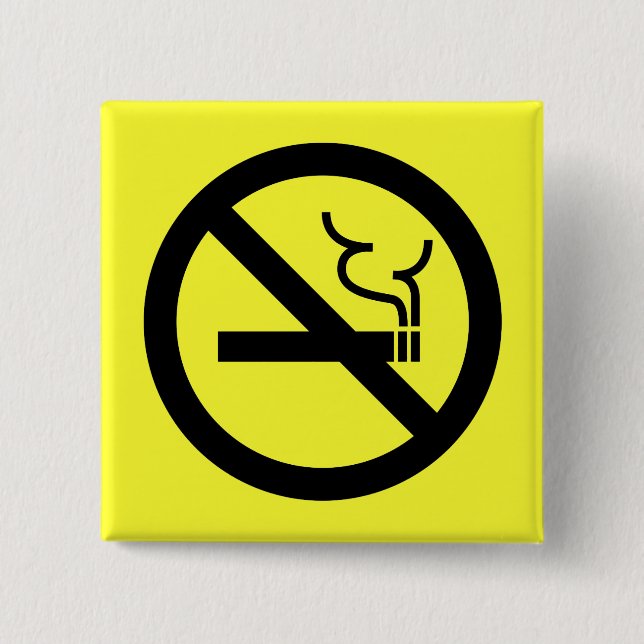 No Smoking Symbol Button (Front)