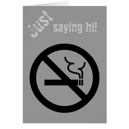 No Smoking Symbol Cards (Front)