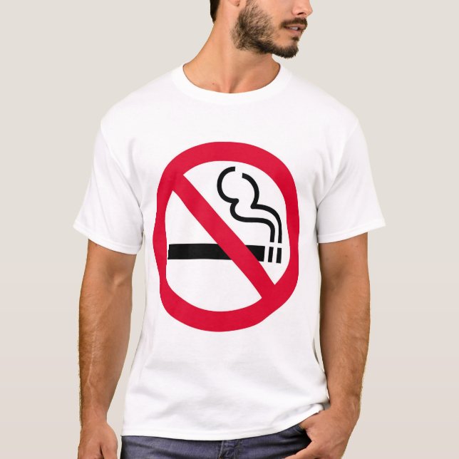No-Smoking Symbol T-Shirt (Front)
