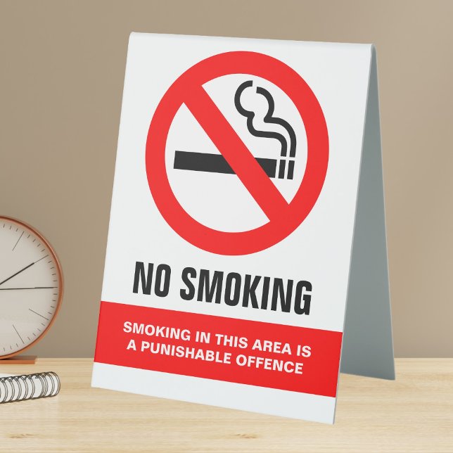 No Smoking Table Tent (Creator Uploaded)