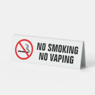 No smoking table tent