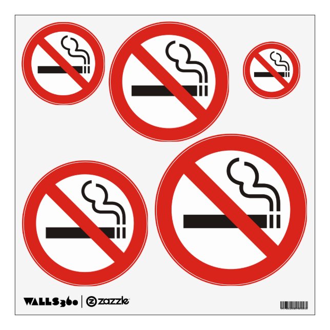 No Smoking Wall Decal (Front)
