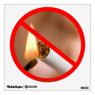 NO SMOKING WALL STICKER