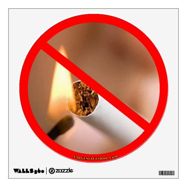 NO SMOKING WALL STICKER (Front)