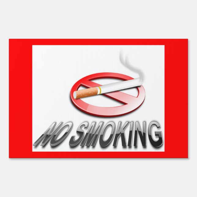 NO SMOKING YARD SIGN (Front)