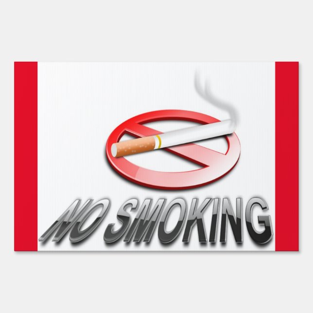 NO SMOKING YARD SIGN (Front)