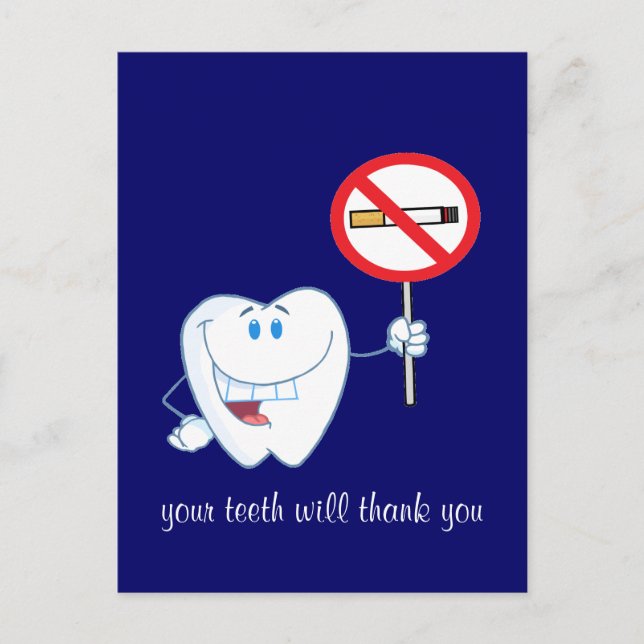 No Smoking - Your Teeth Will Thank You Postcard (Front)