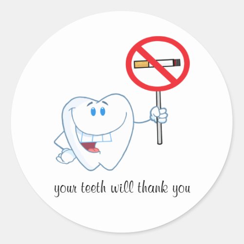 No Smoking _ Your Teeth Will Thank You Stickers