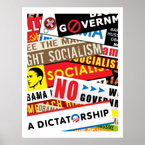 No Socialist Propaganda Poster