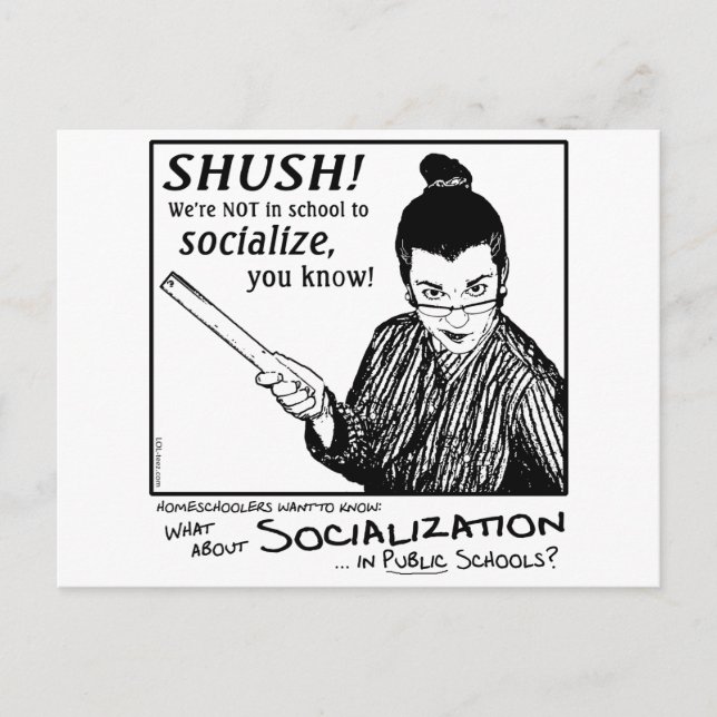 No Socializing! Postcard (Front)