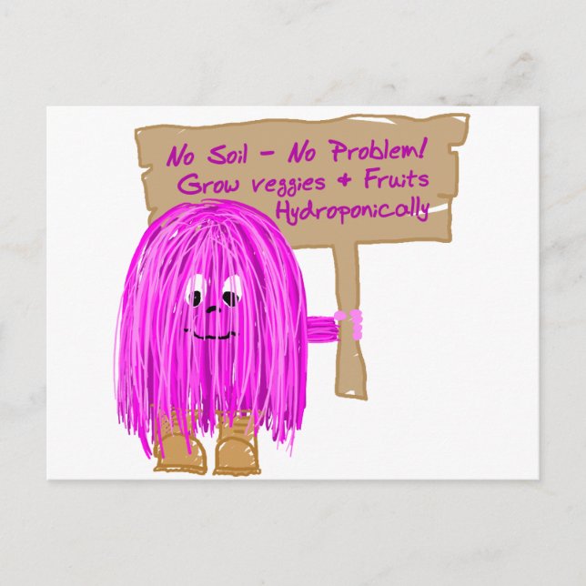 No Soil No Problem! Postcard (Front)