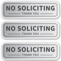 No Solicitation Sign Pack of 3