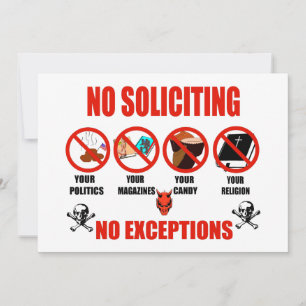 No Soliciting