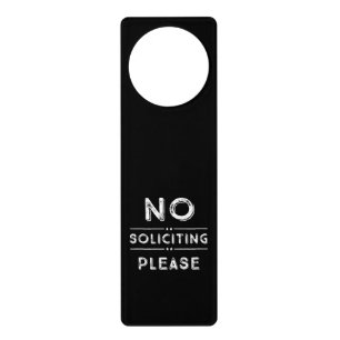 No Soliciting Door Hanger