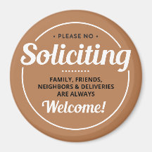 No Soliciting (editable) Front Door Entrance