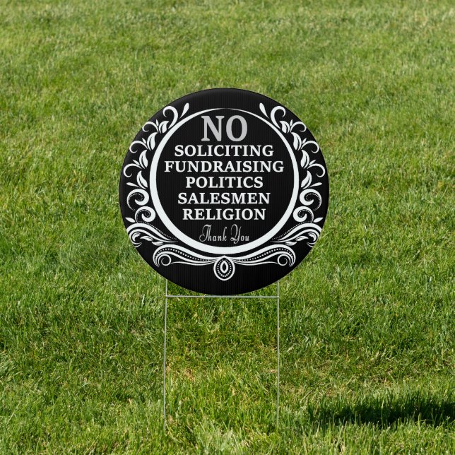 No Soliciting Sign (Insitu)