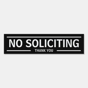 NO SOLICITING SIGN