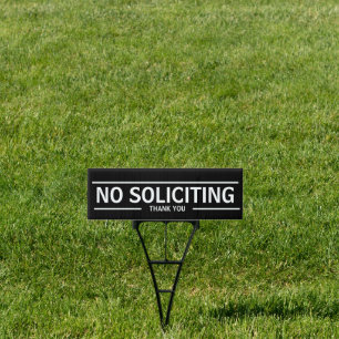 NO SOLICITING SIGN