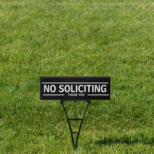 NO SOLICITING SIGN (Insitu)