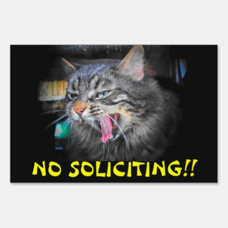 No Soliciting Sign