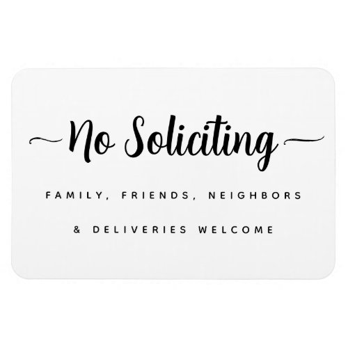 No Soliciting Sign Deliveries Welcome Door Magnet
