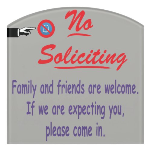 No soliciting sign for your home