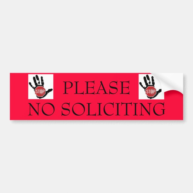 NO SOLICITING STICKER (Front)