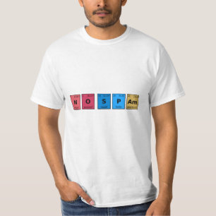 No Spam Periodic Table T-Shirt