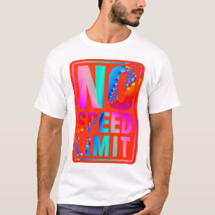 No Speed Limit (9) with Fractal Art T-Shirt