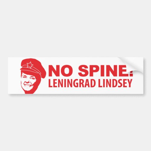 No Spine Lindsey Graham Bumper Sticker
