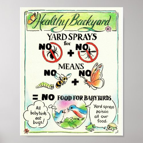 No Spray Educational Poster