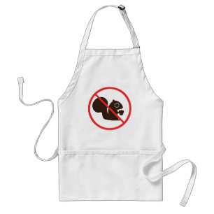 No Squirrels Adult Apron