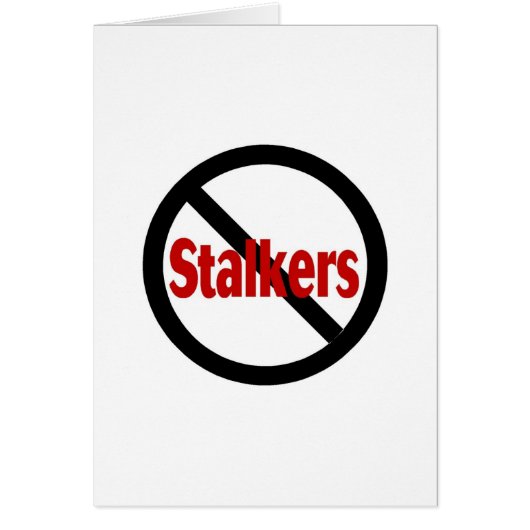 No Stalkers Cards (Front)