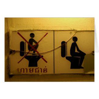 No Standing on the Toilet Cards