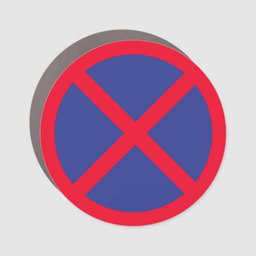 No Standing or Parking Circle Sign  Car Magnet