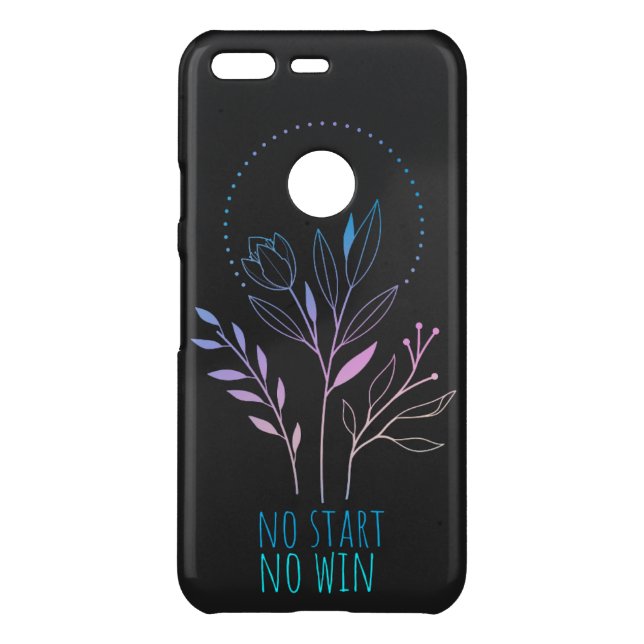 No Start - No Win (mostly black) Uncommon Google Pixel Case (Back)