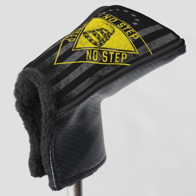 NO STEP GADSDEN SNAKE AIRCRAFT AMERICAN FLAG GOLF HEAD COVER (3/4 Front)