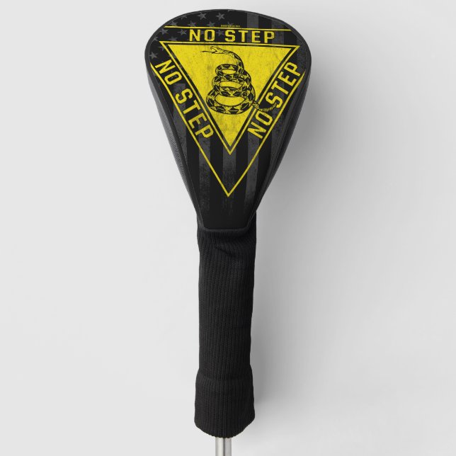 NO STEP GADSDEN SNAKE AIRCRAFT AMERICAN FLAG GOLF HEAD COVER (Front)