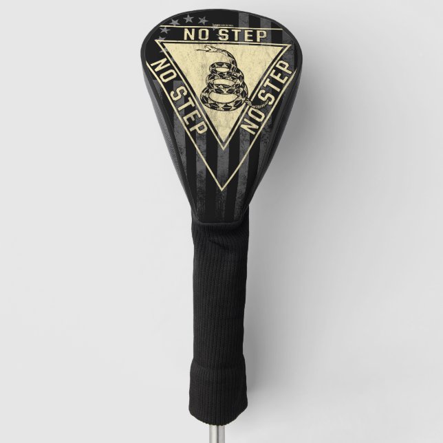 NO STEP GADSDEN SNAKE AIRCRAFT SEPIA AMERICAN FLAG GOLF HEAD COVER (Front)