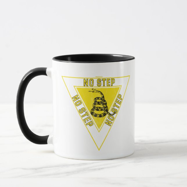 NO STEP GADSDEN SNAKE MILITARY AVIATION STYLE MUG (Left)