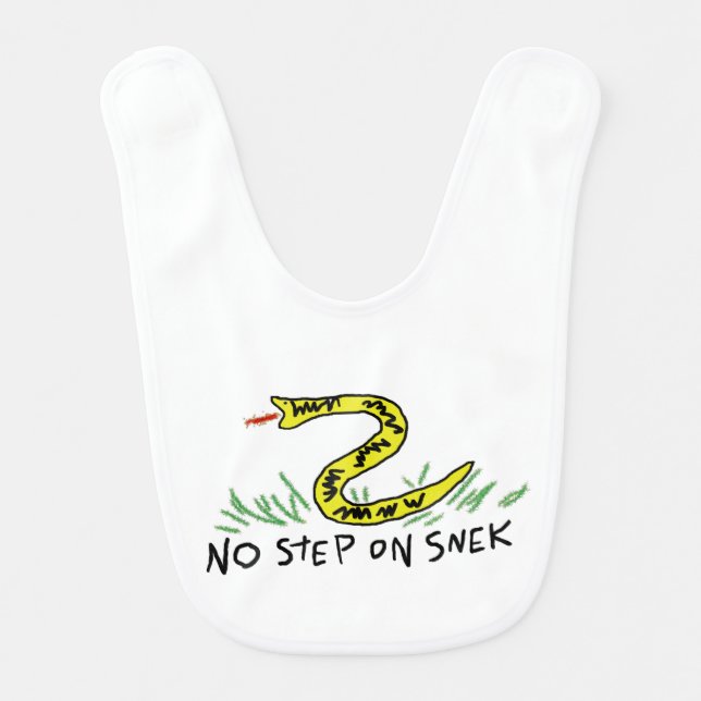 No Step On Snek Bib (Front)