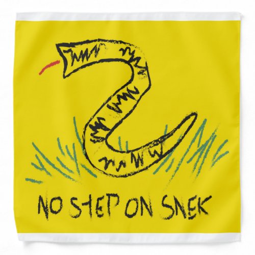 No Step On Snek Gadsden Flag Bandana