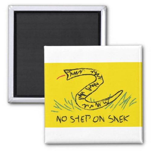 No Step on Snek Gadsden Flag Magnet