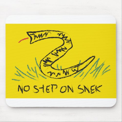 No Step on Snek Gadsden Flag Mouse Pad
