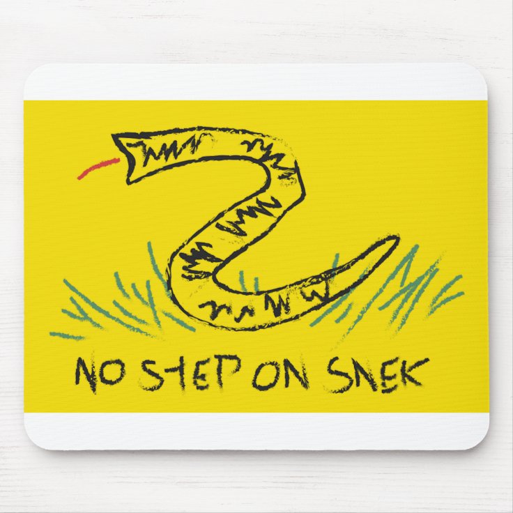 No Step on Snek Gadsden Flag Mouse Pad | Zazzle