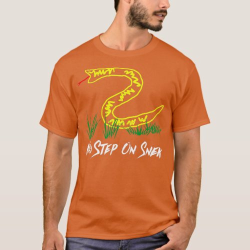 No Step On Snek Gadsden Flag  T_Shirt