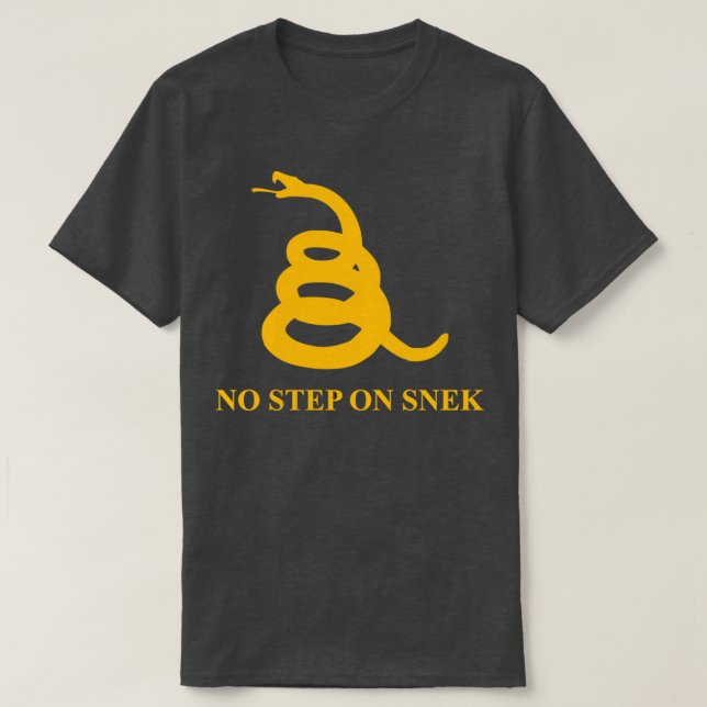 NO STEP ON SNEK GOLD  T-Shirt (Design Front)