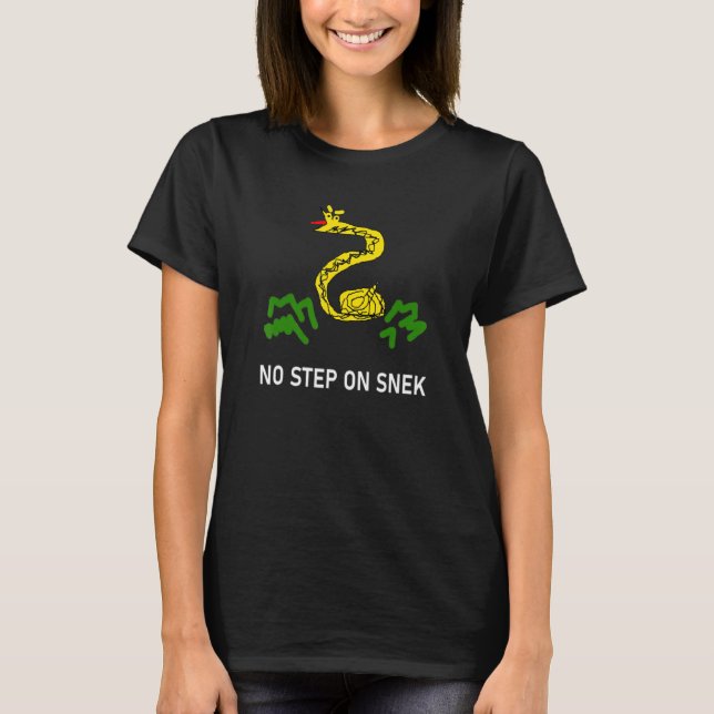 No Step On Snek Meme T-Shirt (Front)