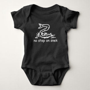 No step on snek memes Gadsden parody SnekRight Baby Bodysuit
