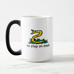 No step on snek memes Gadsden parody SnekRight Color Morph Mug
